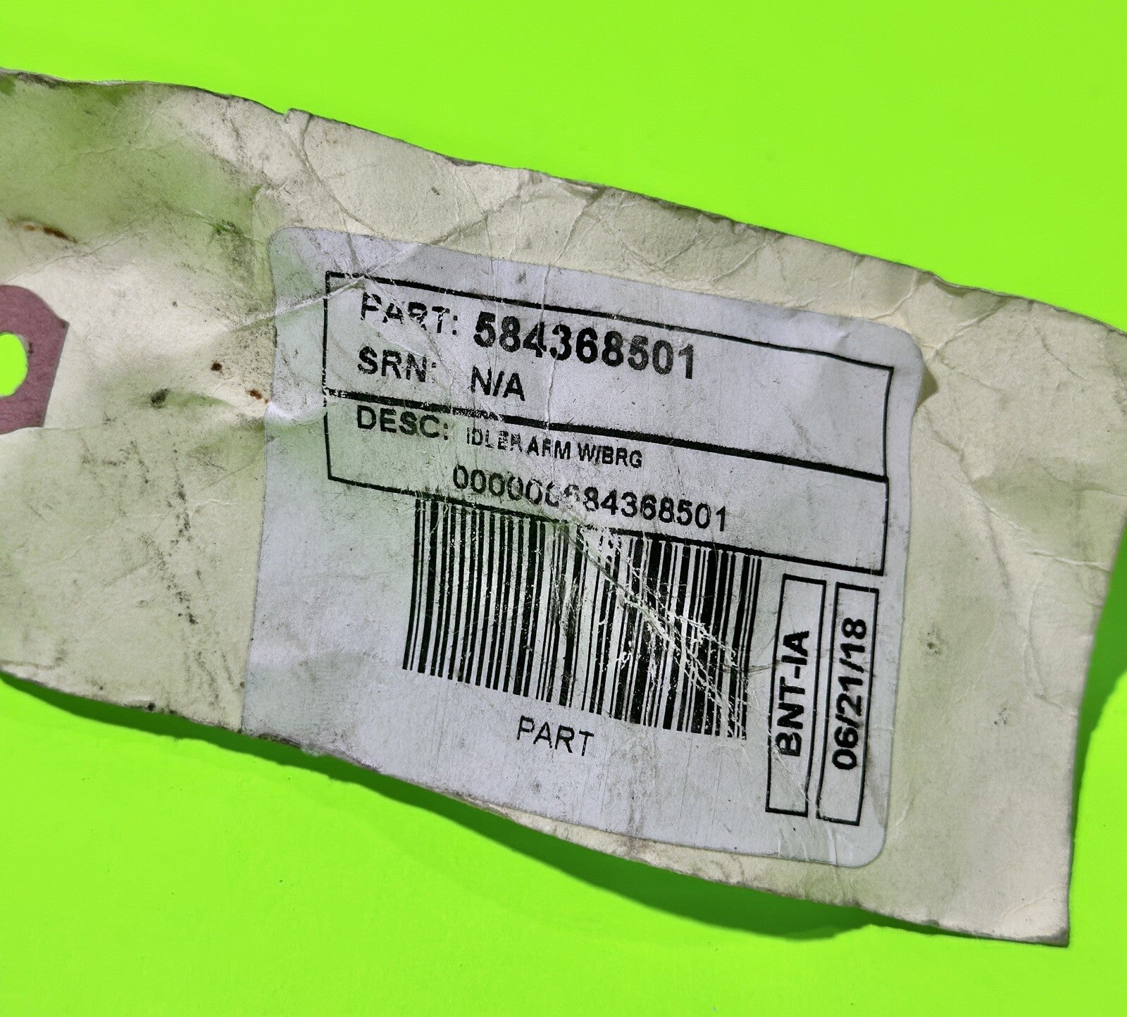 Genuine OEM Husqvarna 584368501 Idler Arm AYP 125829X1