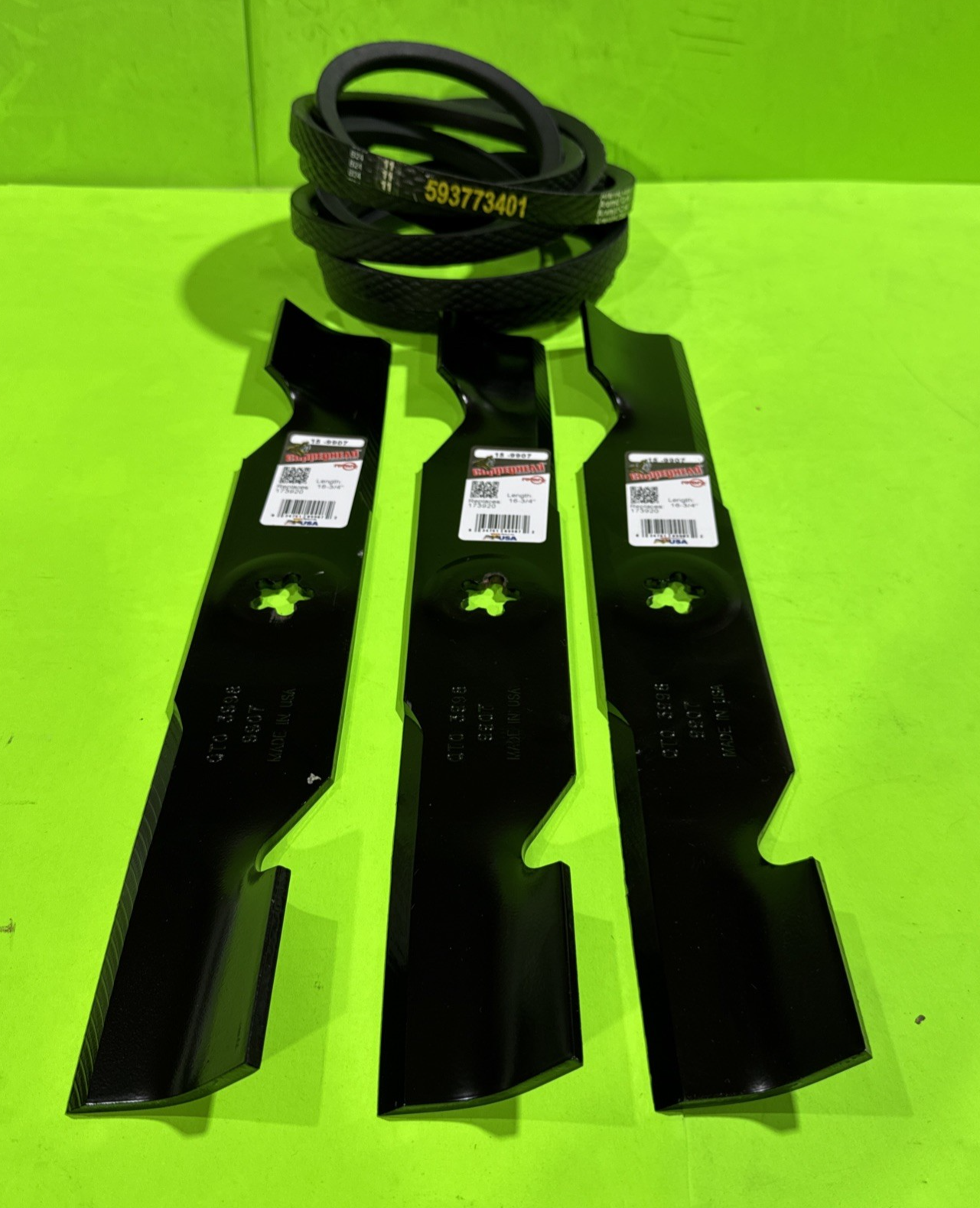HUSQVARNA 48" HI-LIFT BAGGING BLADES Replaces 532180054 BELT 532197242 5937734010