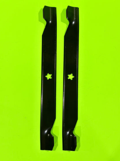 2 Lawn Mower Hi-Lift Blades Craftsman 42" Riding Mowers 127843 138498 5321389710