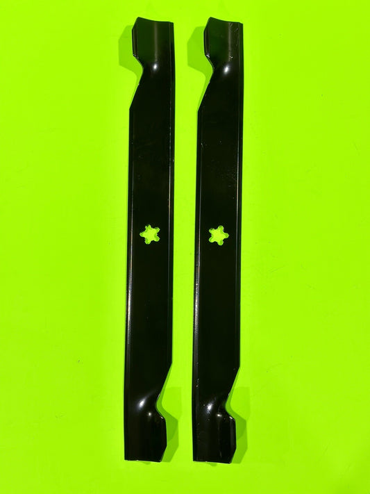 2 Lawn Mower Hi-Lift Blades Craftsman 42" Riding Mowers 127843 138498 5321389710