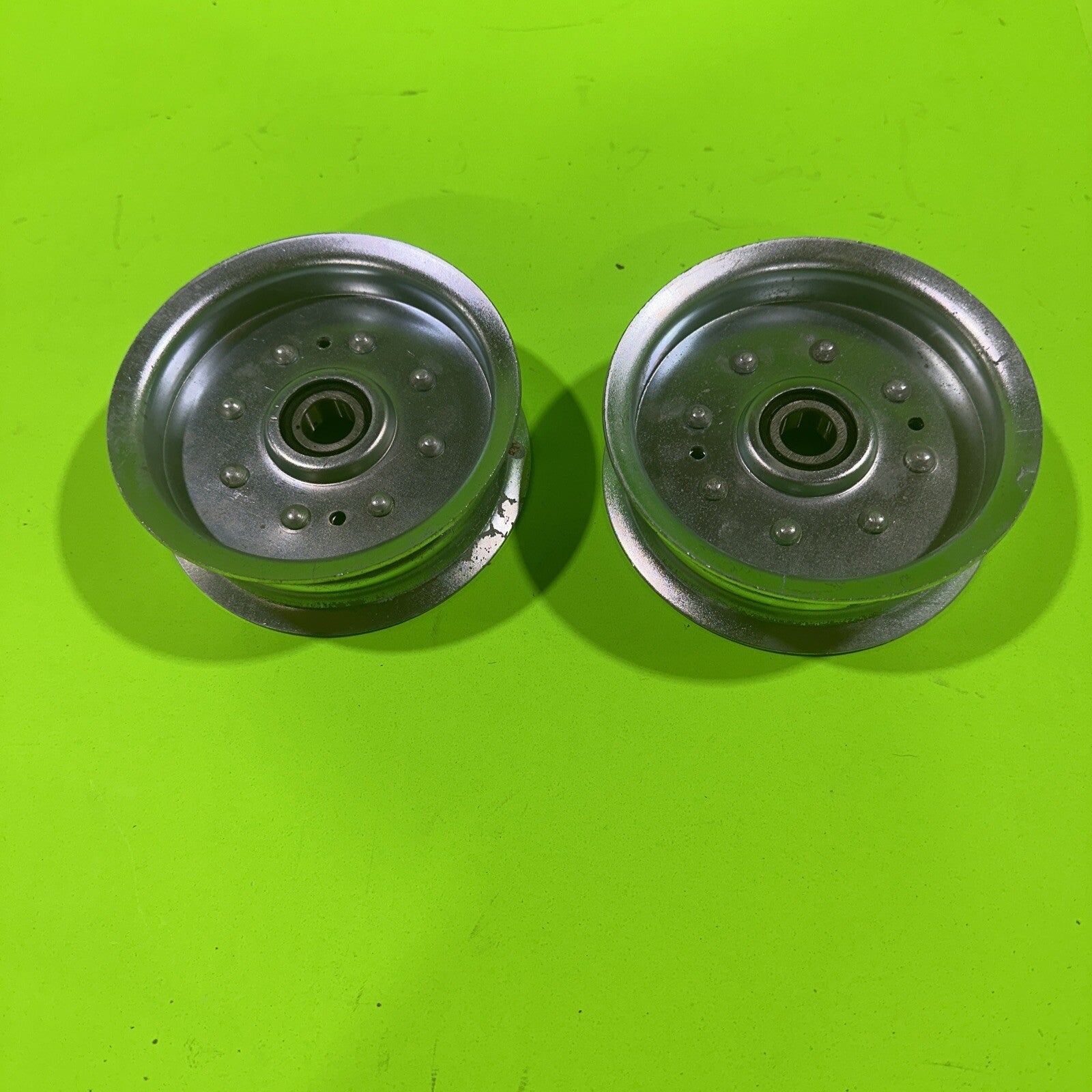 2 Flat Idler Pulley For MTD Cub Cadet 75605034 95605034 75605034A 95605034A0
