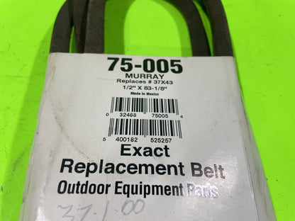 Oregon 75-005 Replacement Belt For Murray 37X43 037X43MA 1/2" x 83-1/8"1