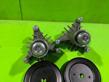 NEW 42" Deck 3 Bolt Spindles & Pulleys Fits Poulan Replaces 130794 173436 1535351