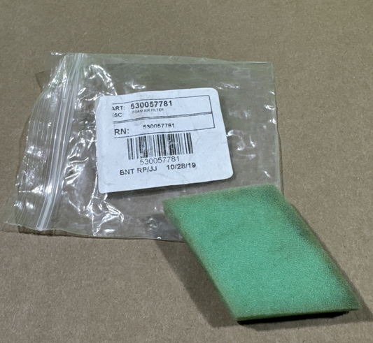 New OEM Poulan Pro & Craftsman Trimmer Foam Air Filter 5300577810