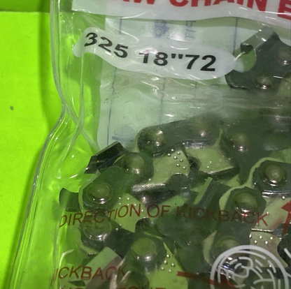 Chainsaw Chain for Jonsered Husqvarna 18 Inch Bar .050 Gauge .325 72DL 6 Pack4