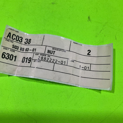Genuine OEM Husqvarna 503856301 String Trimmer 325LX 326C ++ Gear Head Nut1