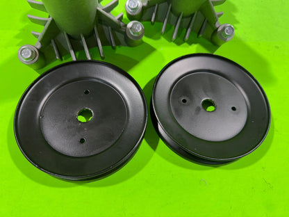 NEW 42" 3 Bolt Spindles & Pulleys Fits AYP Rider Decks Repl 130794 128774 1734362