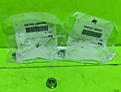 NEW 3-Pack Genuine Yamaha 95702-06500 Flange Nuts fits OEM Engines & Equipment0