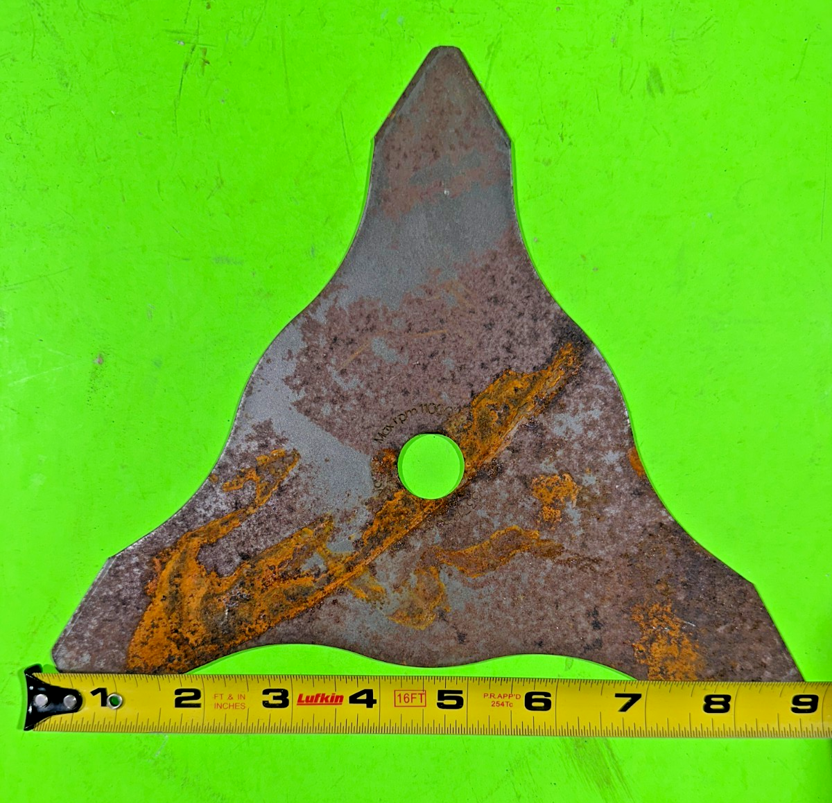 Jonsered Multi 300-3 Grass Cutting Blade 12 in 3 tooth, surface rust see photos8