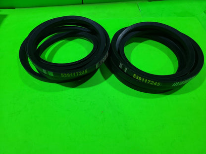 2PK Deck Belt for Husqvarna 539117245 RZ4623 RZ4219 RZ4619 (5/8"x123")5
