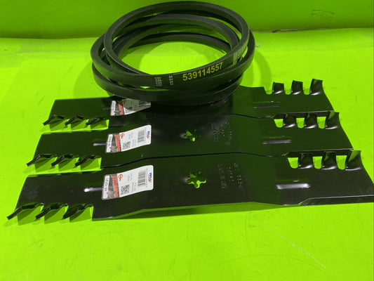 Deck Kit Blade Belt for Husqvarna LSZ5422 LSZ5424 Jonsered Z54R Poulan 54 Inch0