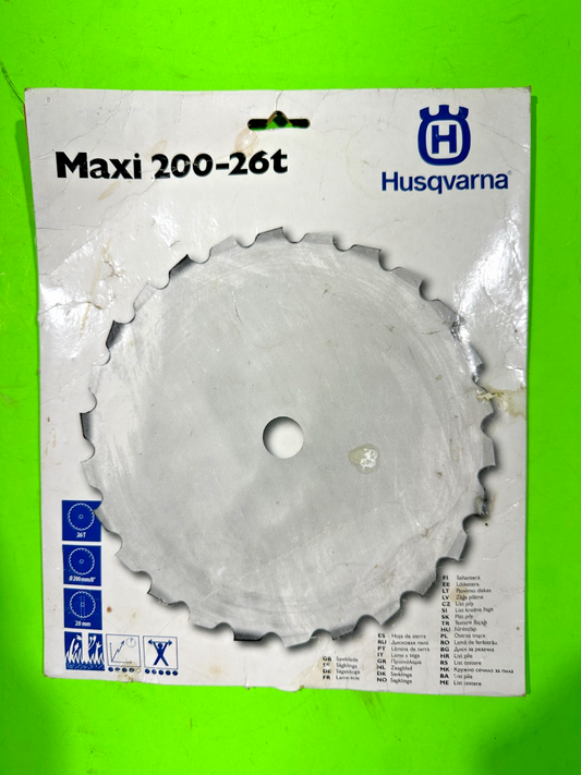 NEW Husqvarna Maxi 200-26T 8″ Brush Cutter Blade – 26 Tooth 596-2794010