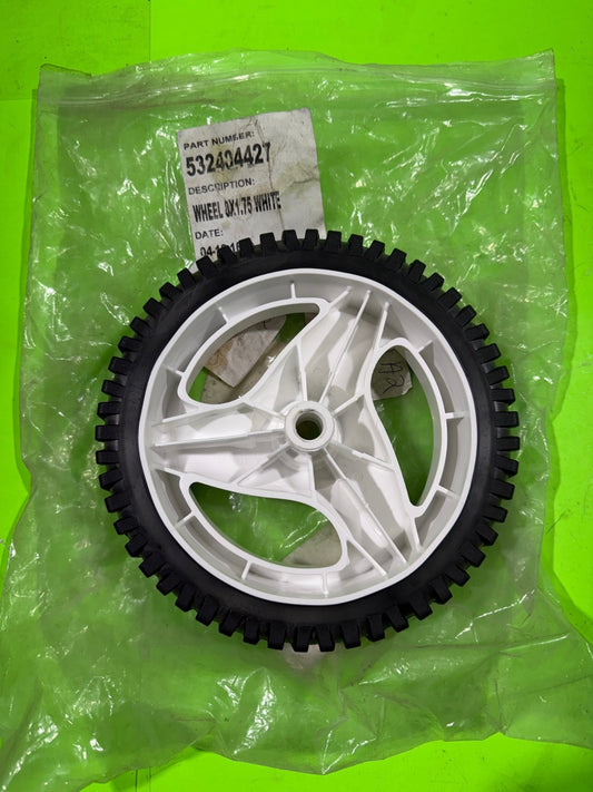 Genuine OEM Husqvarna 532404427 Wheel 8" x 1.75 Mag2 Rad30