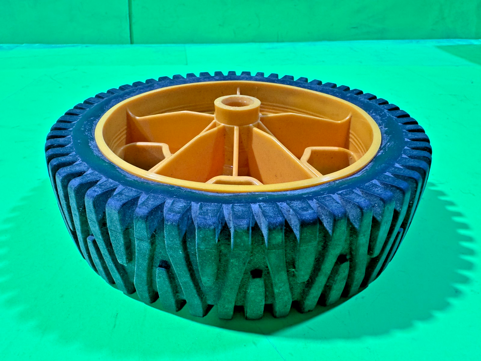 NEW Husqvarna Wheel & Tire Assembly 6.75" x 1.75" 193928 Yellow 5-Spoke Rim5