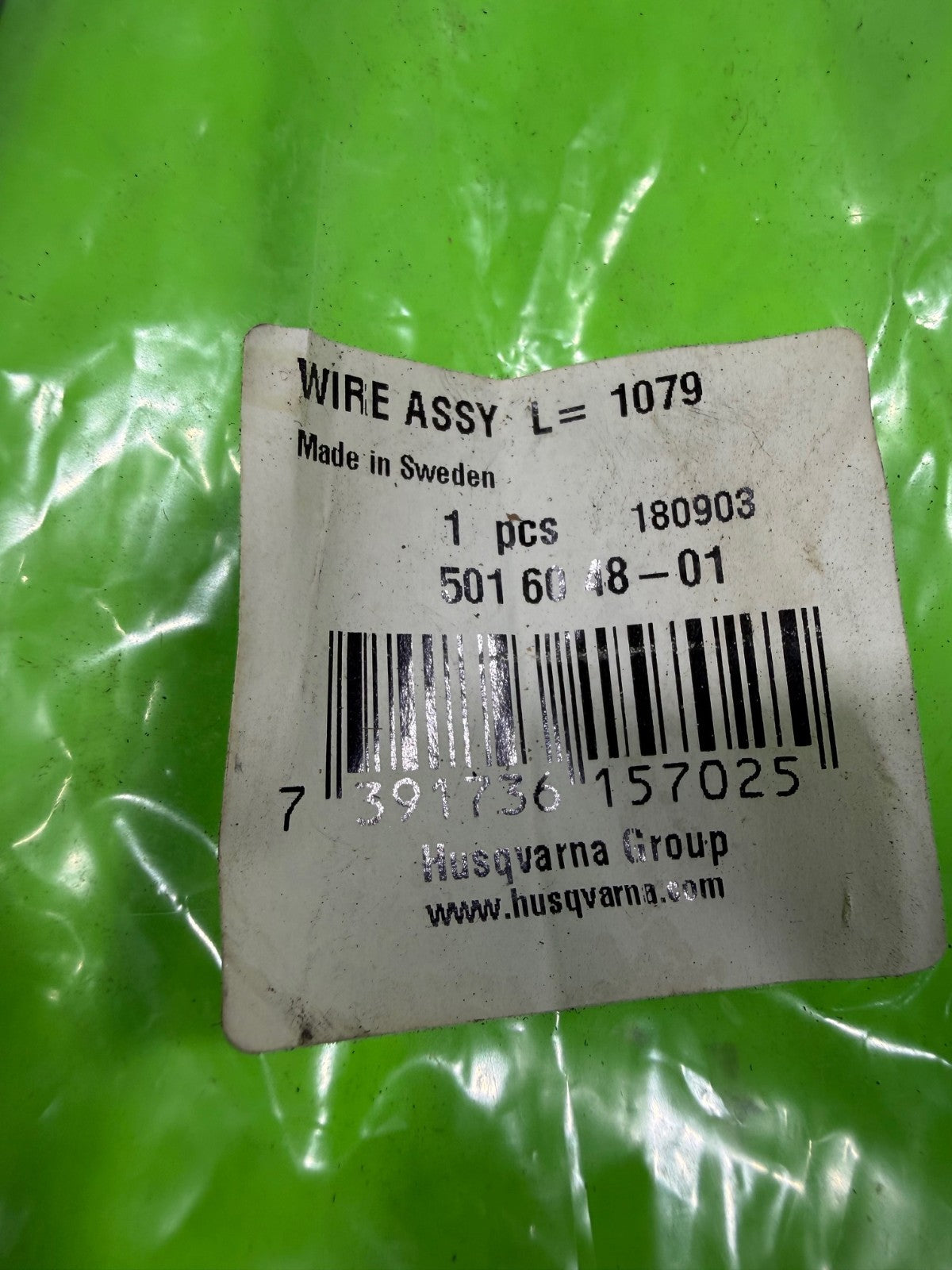 OEM HUSQVARNA STEERING CABLE FITS RIDER 155 RIDER 16 RIDER 970 PRO 15 5016048012