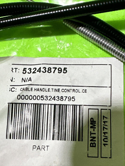 OEM Husqvarna 532438795 Handle Control Cable - NEW TR 430 tiller cable4