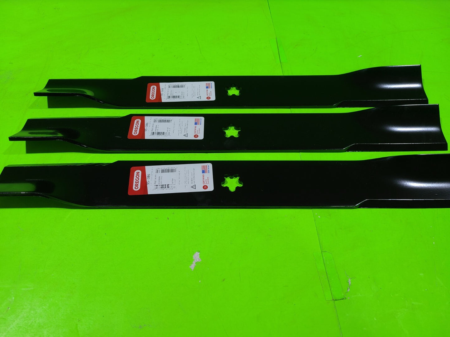 3 Pack Oregon 95-086 Mower Blade Fits Kees 5391133120