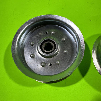 2 Flat Idler Pulley For MTD Cub Cadet 75605034 95605034 75605034A 95605034A5