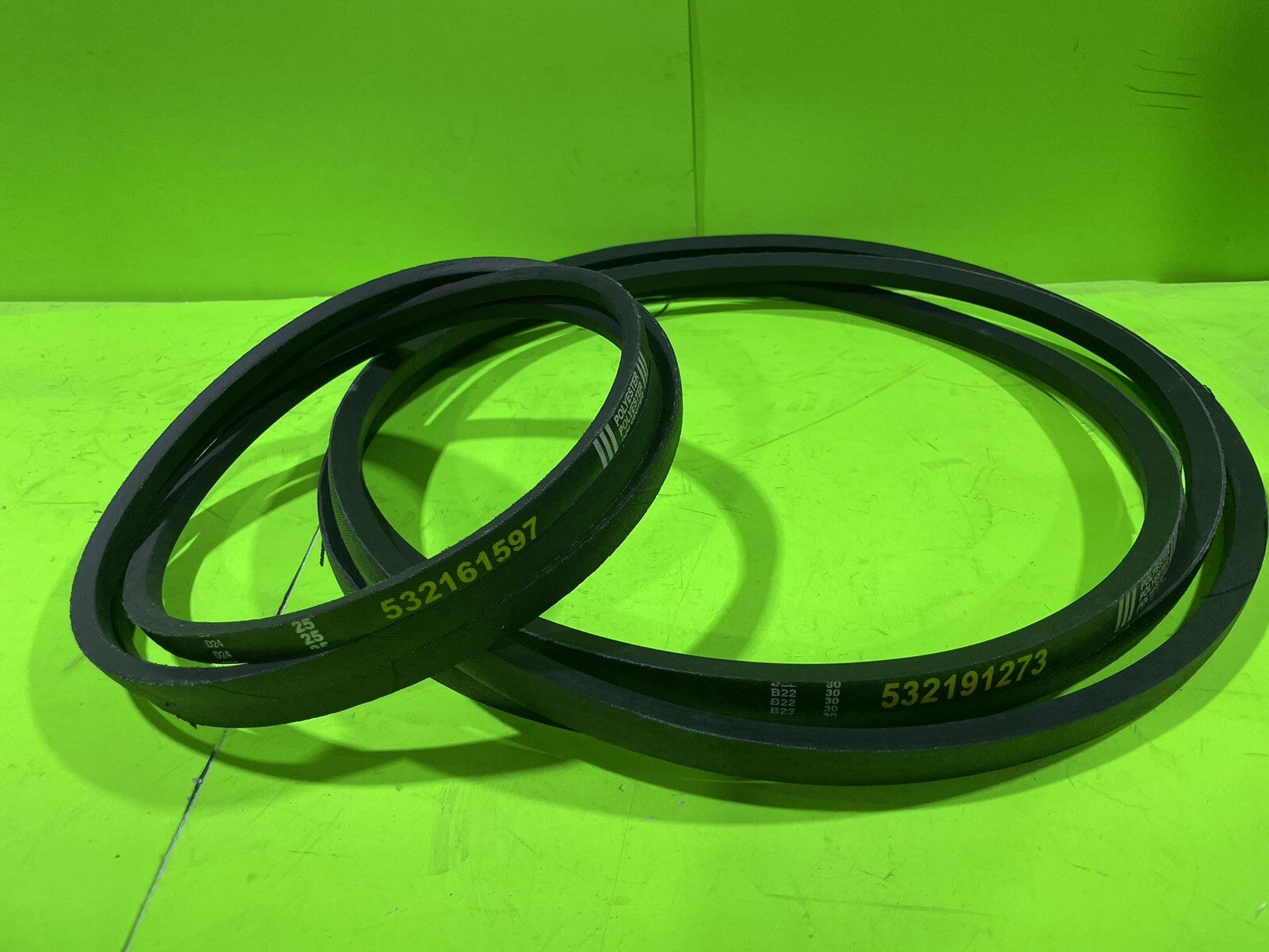 Deck Drive Belt Combo For 54" Deck 532161597 532191273 Husqvarna Poulan GTH25543