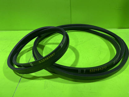 Deck Drive Belt Combo For 54" Deck 532161597 532191273 Husqvarna Poulan GTH25543