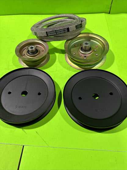 Complete 46" Deck Pulley Belt Kit For Husqvarna YTH18K46 YTH23K46 YT46LS 46" Kit0