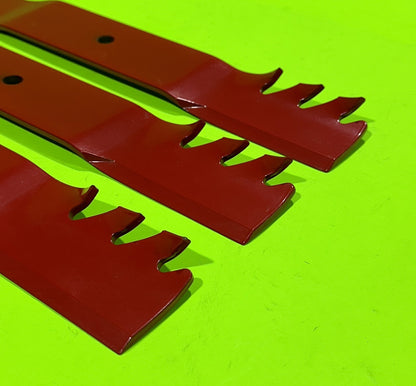 3 Pack Oregon 99-917 Red Gator Mulching Lawn Mower Blades2