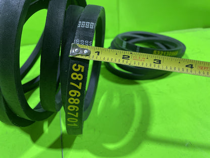 Deck Drive Belt Combo For 54" Deck 532130969 587686701 Husqvarna Poulan YTH24543