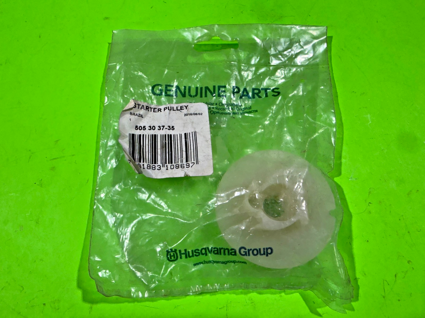 Genuine OEM Husqvarna 505303735 Starter Pulley 50 51 55 Chainsaw0