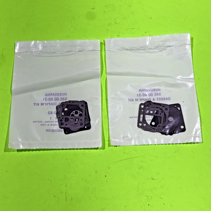 2 Pack OEM Zama GND-83 Husqvarna 545008031 Carburetor Gasket Kit 235E 236E 240E1