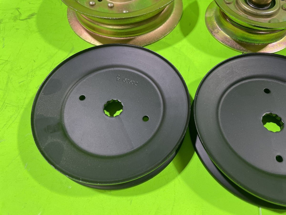 48" Deck Spindle Pulleys Idler Pulleys For Husqvarna YTH23V48 YTH24V48 YTH24K483
