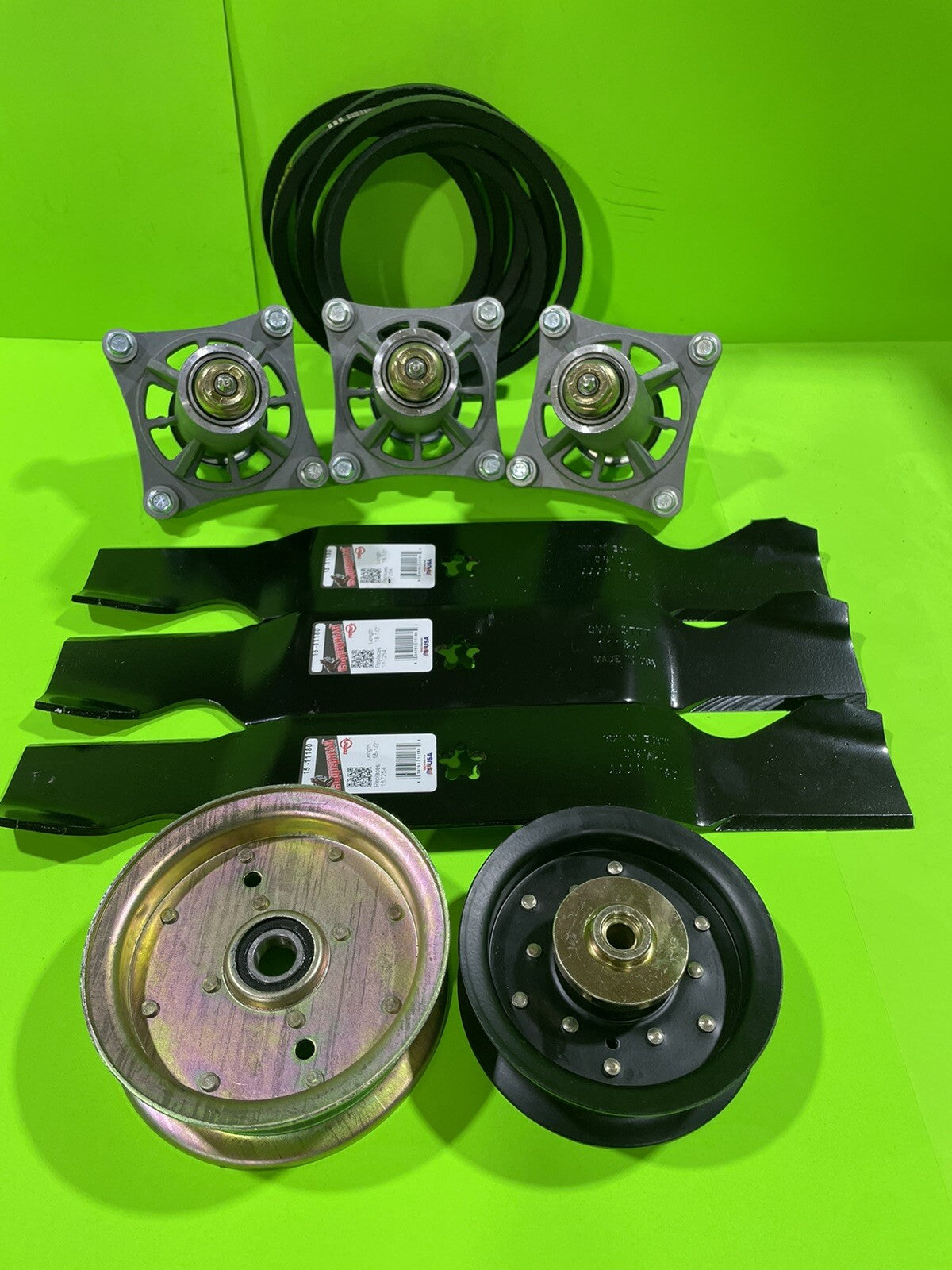 Deck Rebuild Kit Blade Spindle Belt Idler for Husqvarna RZ5422 RZ5424 54 Inch0