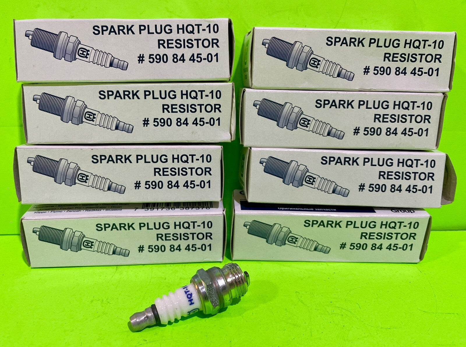 Genuine Husqvarna 590844501 9 Pack OEM Spark Plug HQT-101