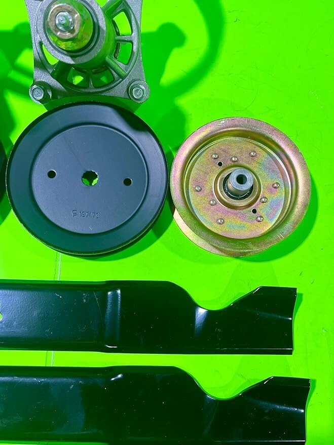 46" High Lift Blade Deck Rebuild Kit fits Husqvarna YTH2246 blade belt spindle1