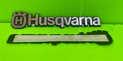 Genuine Husqvarna Silver Hood Emblem 532403378 2 pack1