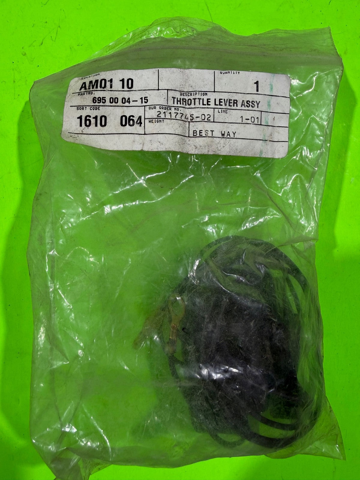 Genuine OEM Husqvarna 695000415 Throttle Lever Assy 140B 140BC 145B Blower1