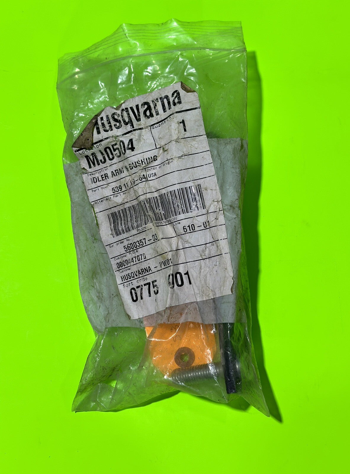 Genuine OEM Husqvarna/Dixon 539116984 Idler Arm and Bushing for Dixon ZTR 4278