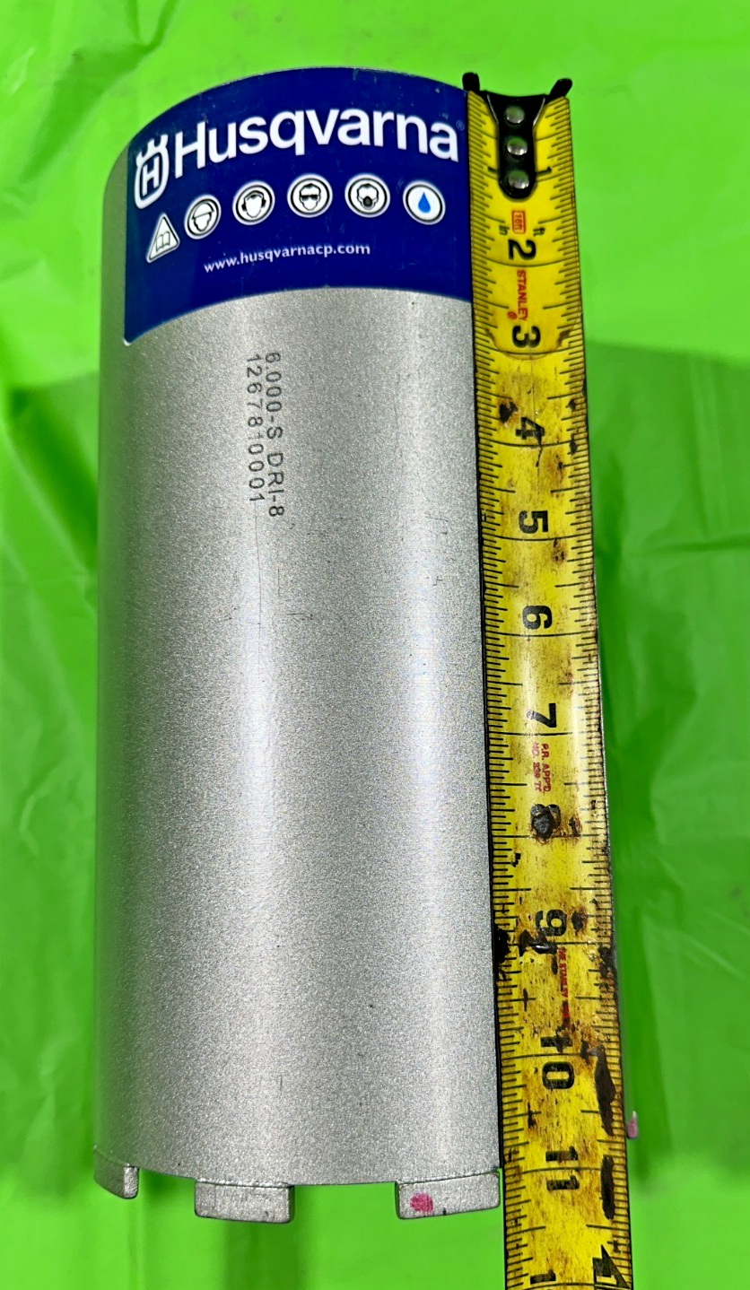 NEW OEM Husqvarna DRI-8 Vacuum Drill Bit 6.000 10CT S 5427883637
