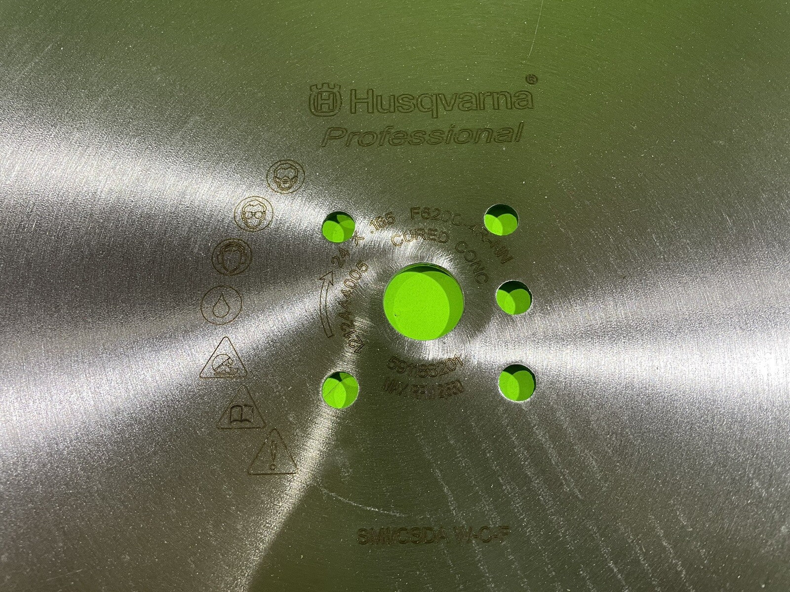 OEM Husqvarna Professional 591188201 F620C 24" x .165 Diamond Blade Wet Cured3