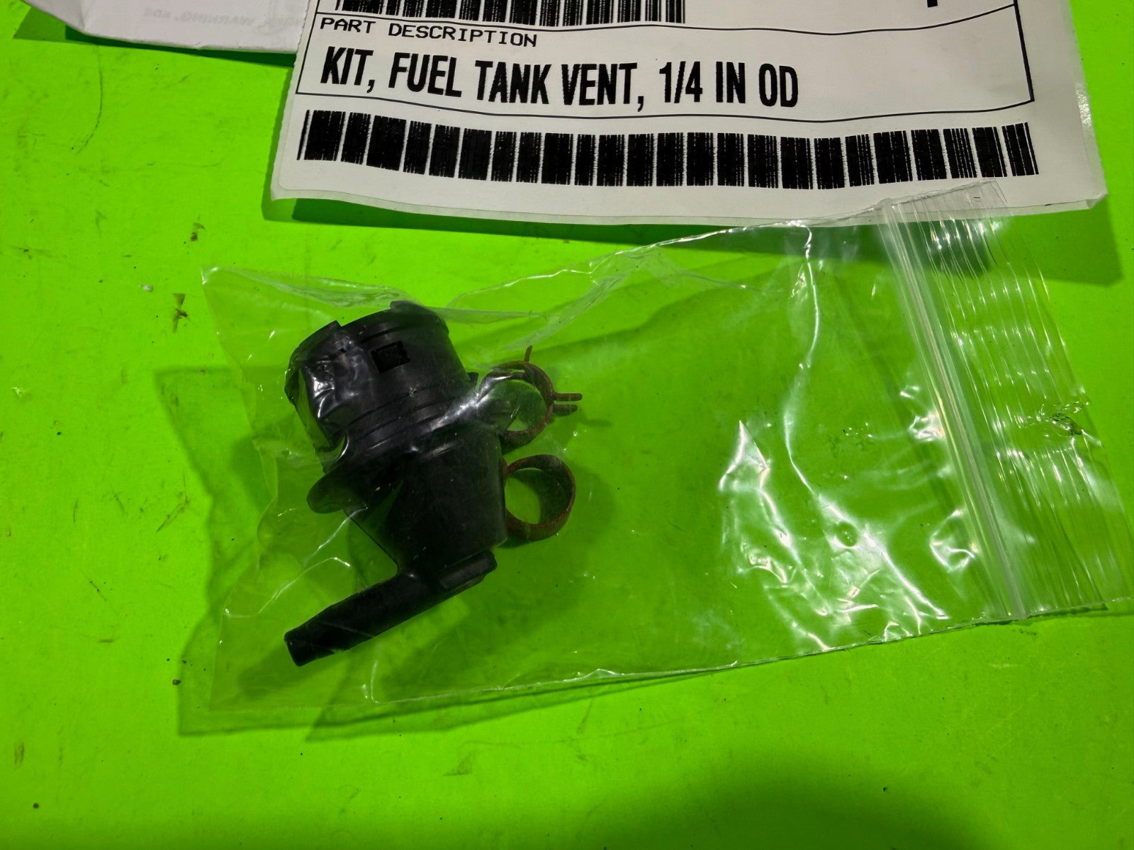 Genuine Club Car Fuel Tank Vent Kit 103923101 1/4" OD2
