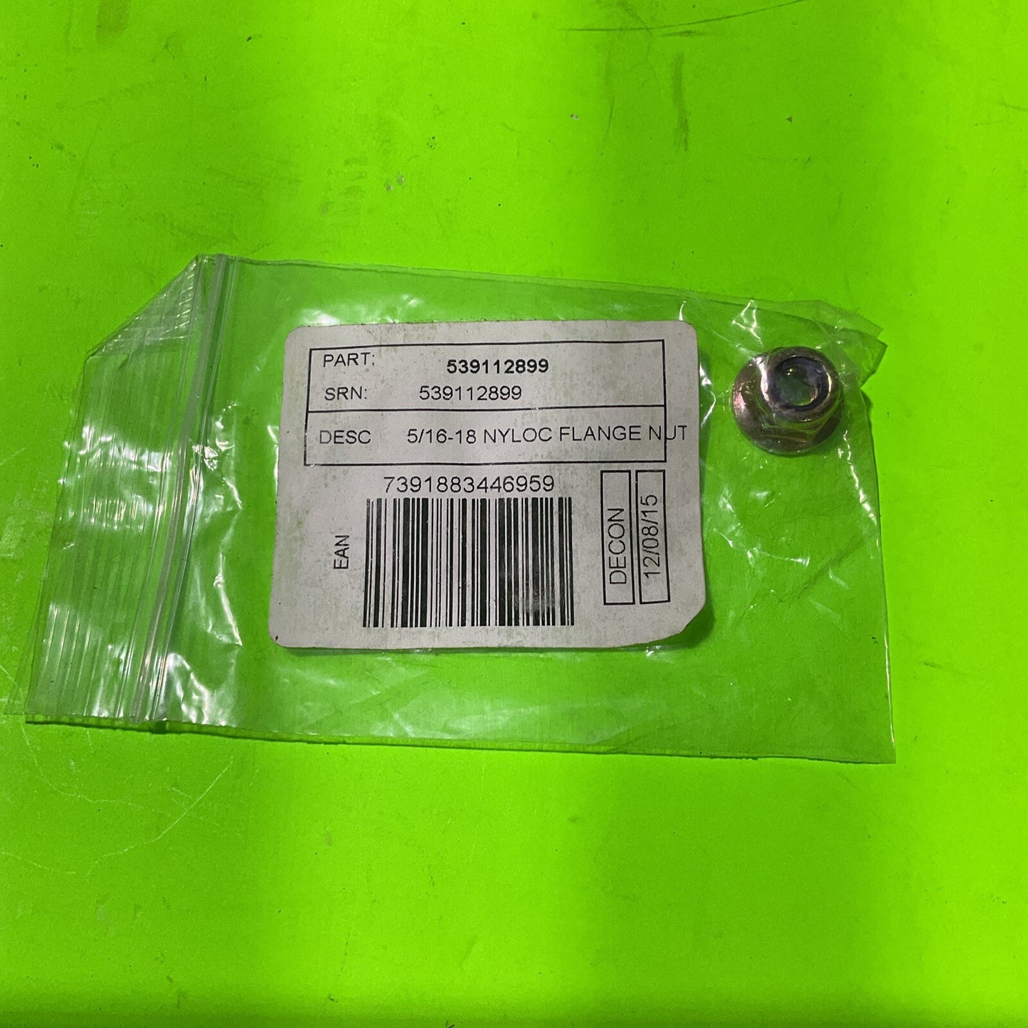 4-Pack Genuine OEM Husqvarna 594944401 Nyloc Flange Nut 5/16-18 Fits 890+ Models2