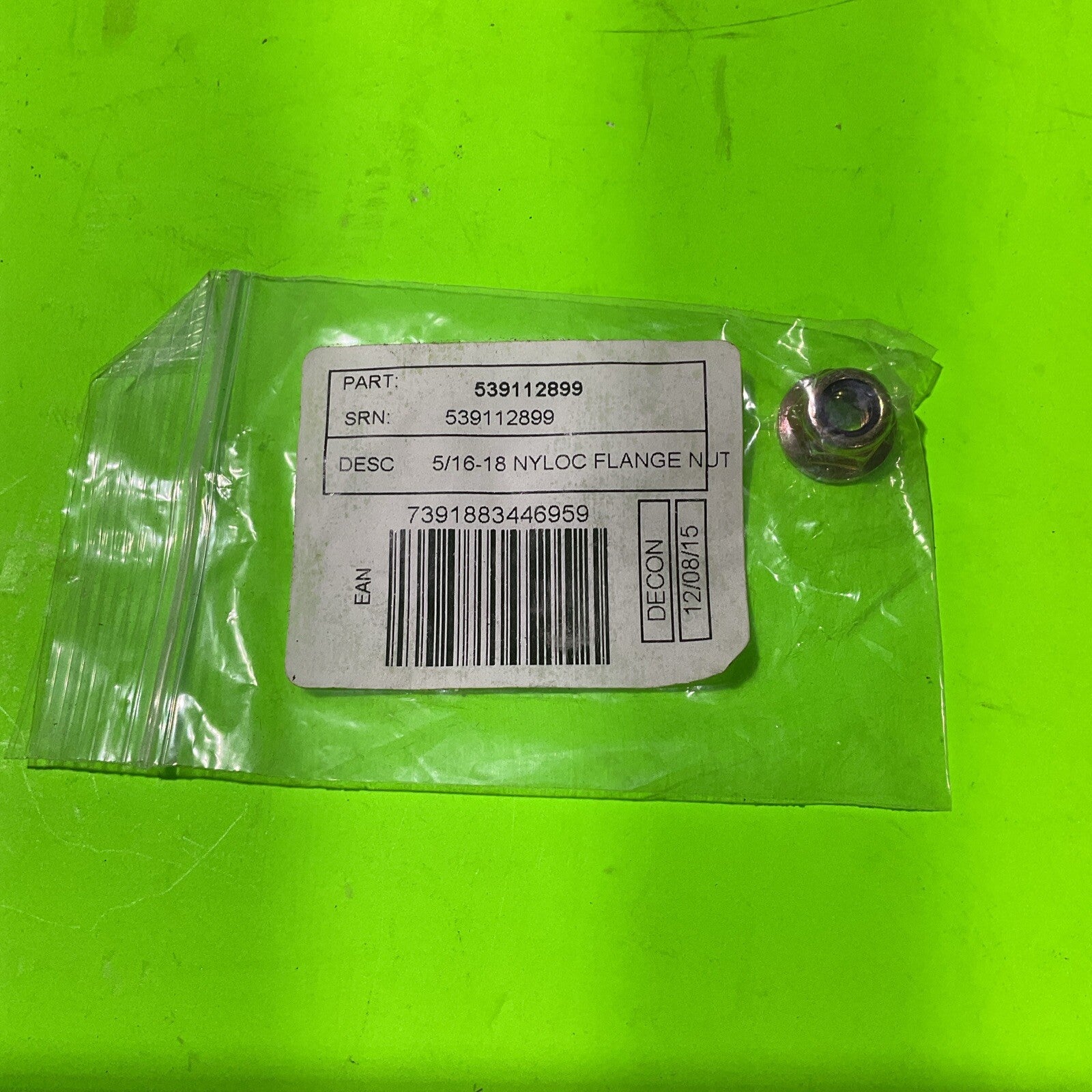 4-Pack Genuine OEM Husqvarna 594944401 Nyloc Flange Nut 5/16-18 Fits 890+ Models2