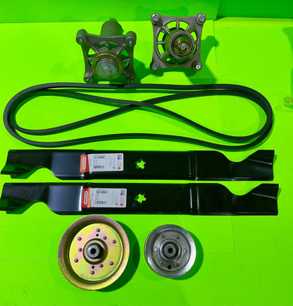 YTH 20 K 46" MOWER DECK REBUILD KIT SPINDLES BLADES BELT PULLEYS&BOLTS0