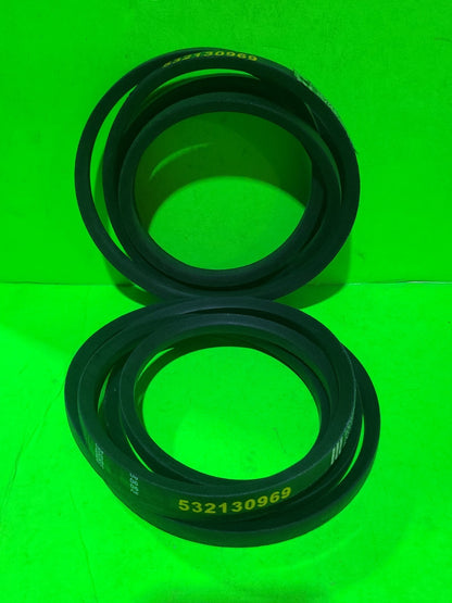 (2) BELT FITS CRAFTSMAN, FITS AYP 130969, 108597X (1/2"X92")0
