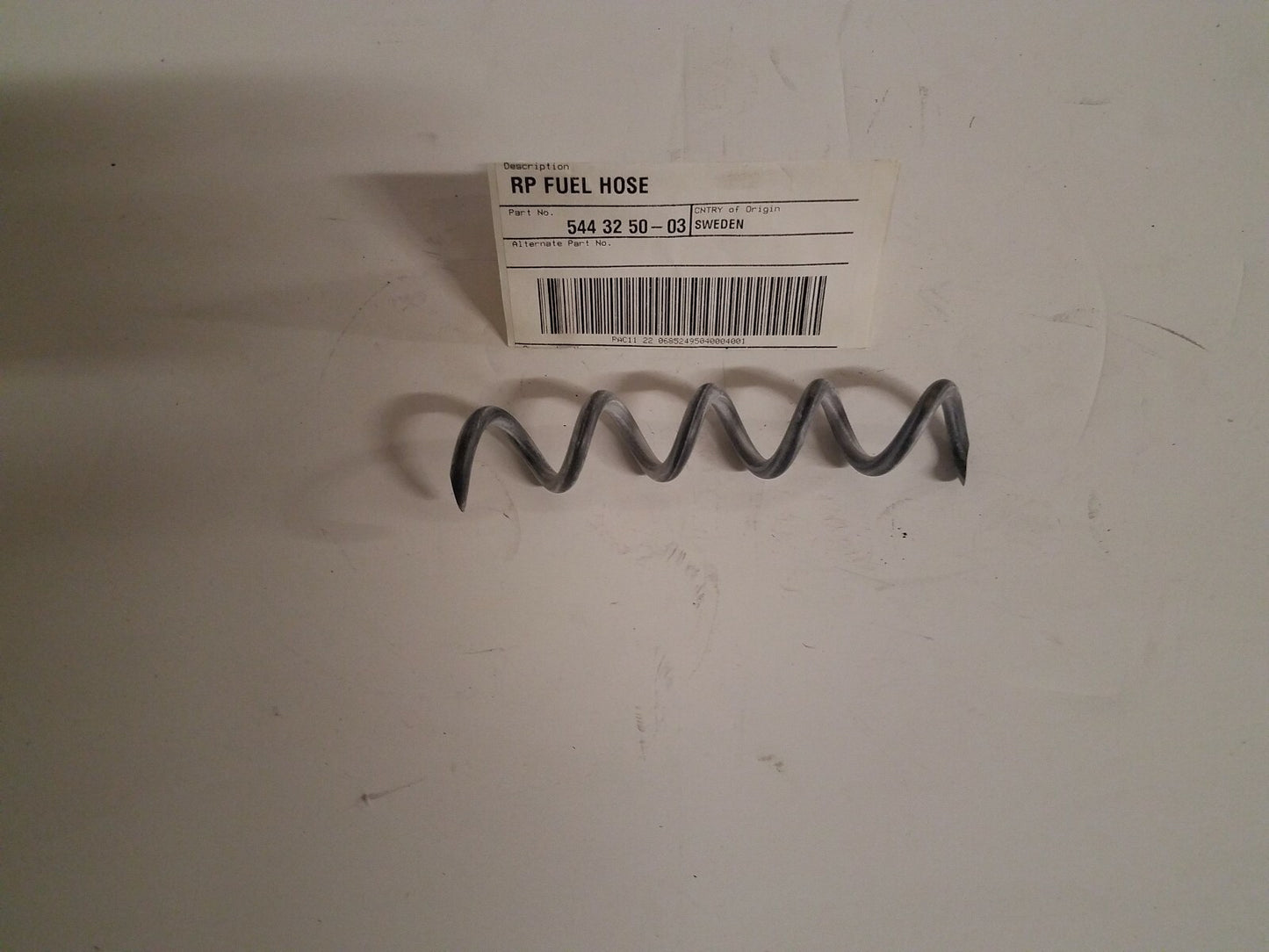 Genuine OEM Husqvarna 581756203 Fuel hose fits K770 and K760 5443250033