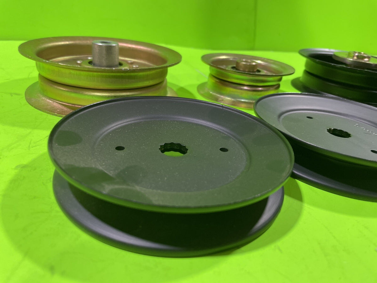 48" Deck Spindle Pulleys Idler Pulleys For Husqvarna YTH23V48 YTH24V48 YTH24K485