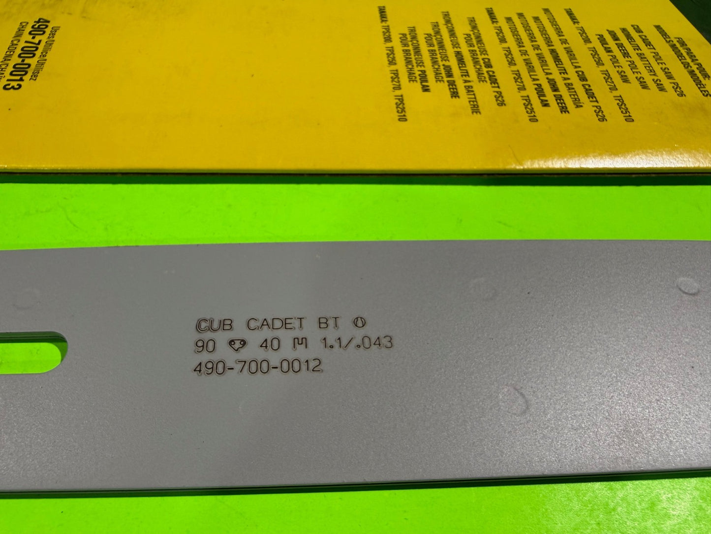 NEW Cub Cadet Commercial 490-700-0012 10" Bar Homelite John Deere Poulan Tanaka1