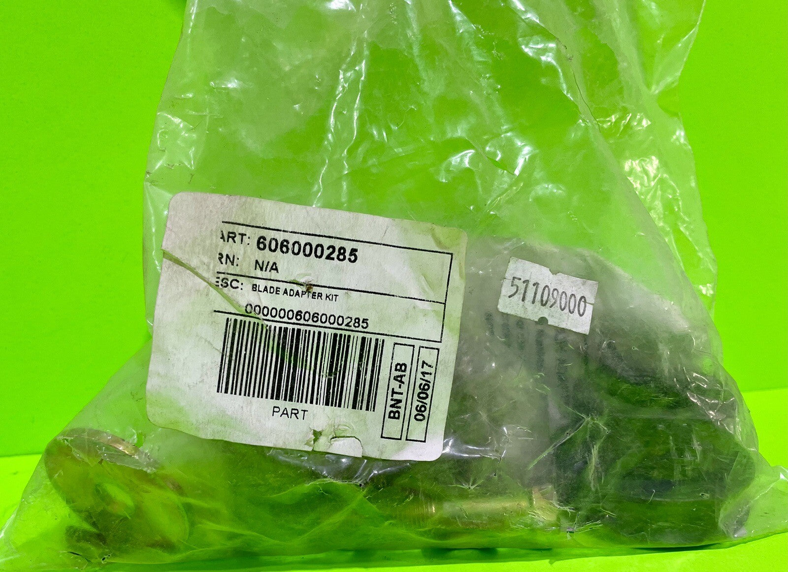 Genuine Husqvarna 606000285 Blade Adapter Kit fits 580R, 580RSE, 580RSW, 600C5