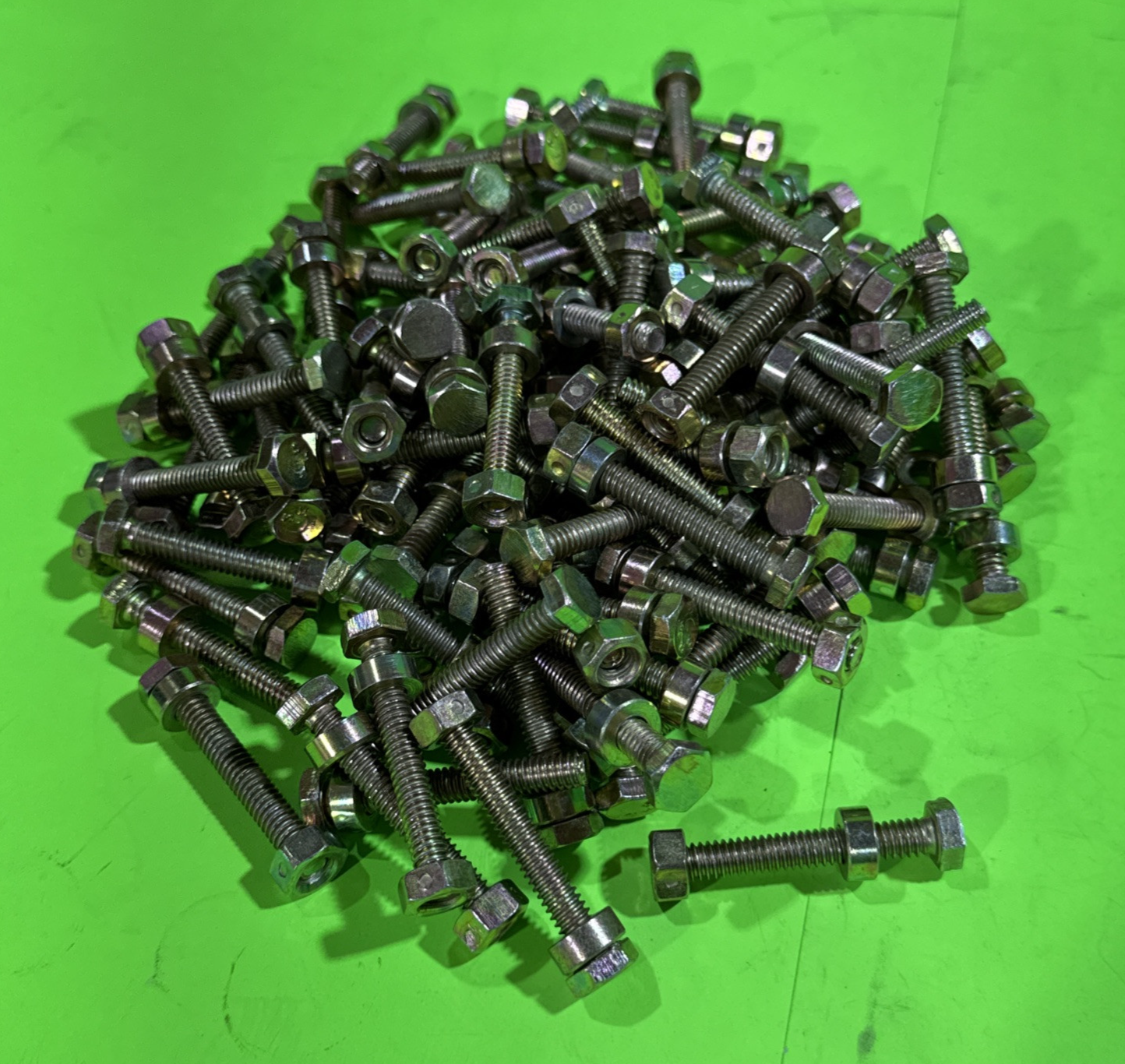 Pack of 100 Shear Pin Bolt, Nut & Spacer for Murray, Snapper 500026MA 1501216MA4