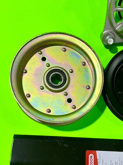 Husqvarna 46" RZ4623 Lawn Mower Deck Rebuild Kit Spindles Belt Blades Pulleys5