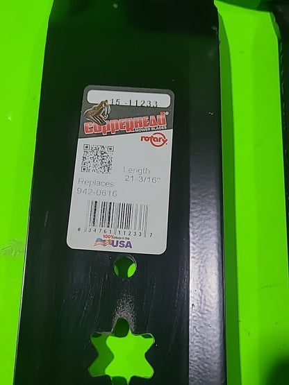 MTD CUB CADET TROYBILT 42" GATOR BLADES & BELT 742-04126 942-0616 754-040605